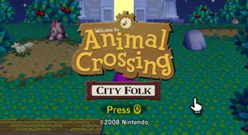 Animal Crossing- City Folk screen shot title